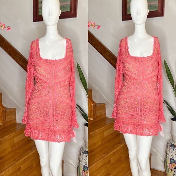 Free People Emerie Mini Dress x For Love & Lemons - Picture 4 of 5